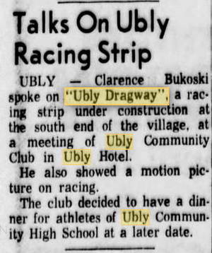 Ubly Dragway - April 1963 Article On Opening